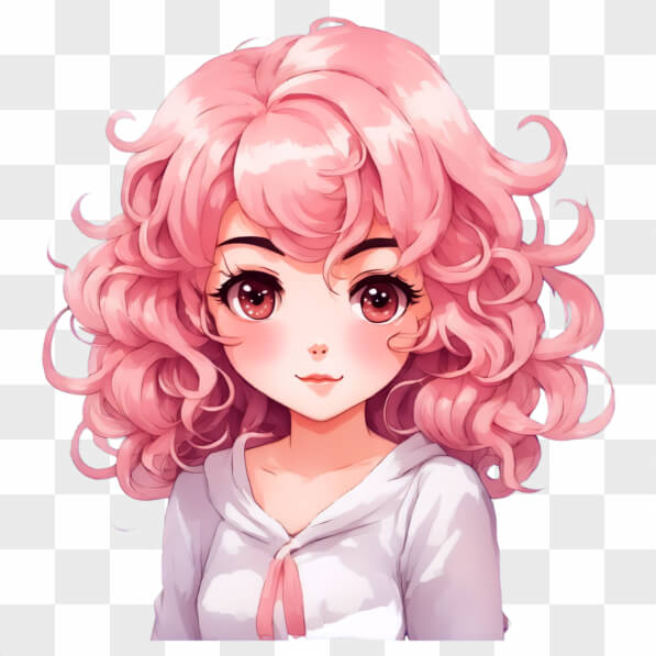 Download Kawaii Anime Girl with Pink Hair and Red Eyes Kawaii Online ...