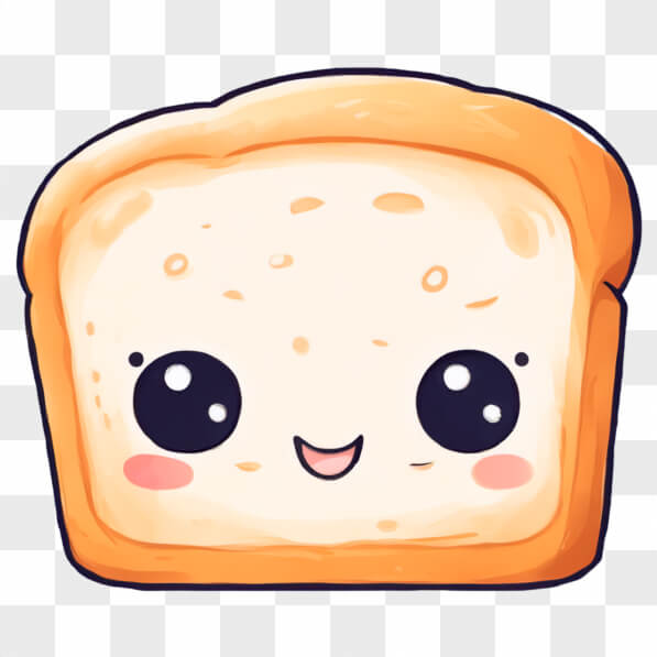 Download Kawaii Slice of Bread with Smiley Faces Kawaii Online ...