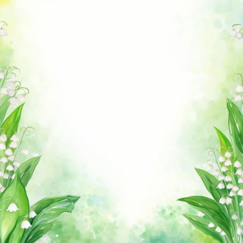 Tableau Sur Toile Tulup – Impression 100x50 Cm, Floral Muguet