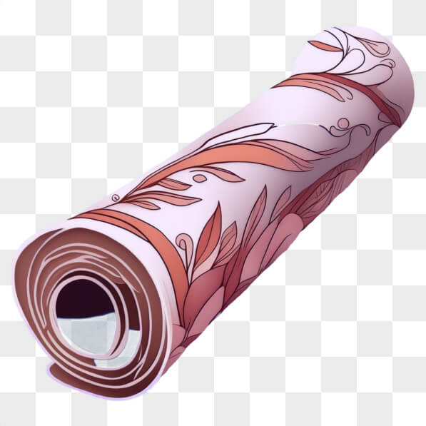 Download Floral Yoga Mat with Floral Patterns PNGs Online - Creative ...