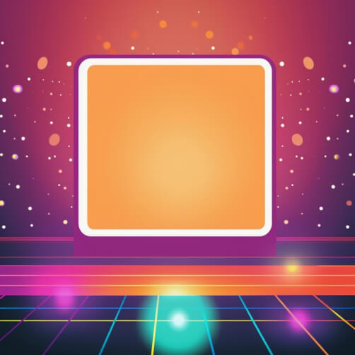 Download Colorful Retro Background with Sun and Tracks Backgrounds ...