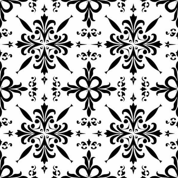 Download Black and White Seamless Floral Pattern Patterns Online ...