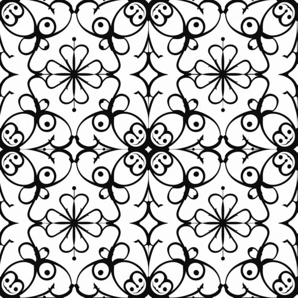 Download Black and White Seamless Floral Pattern Patterns Online ...