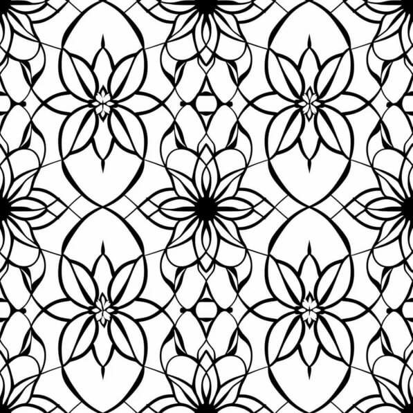 Download Black and White Seamless Floral Pattern Patterns Online ...