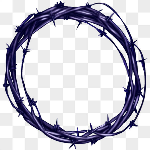 Download Symbolic Circle of Blue Barbed Wire PNGs Online - Creative Fabrica