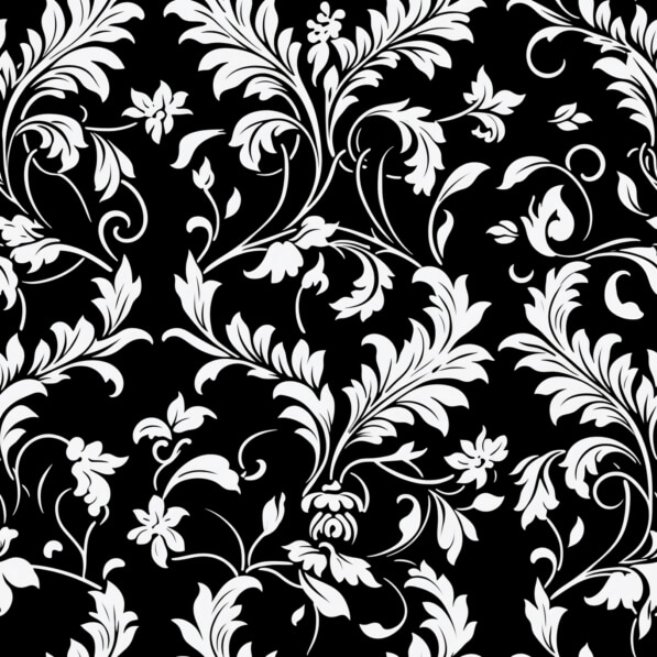 Download Black and White Seamless Floral Pattern Patterns Online ...