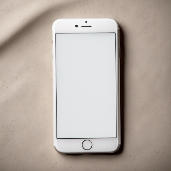 Download White Smartphone on Off-White Surface Mockups Online ...