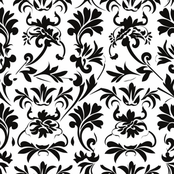 Download Black and White Seamless Floral Pattern Patterns Online ...