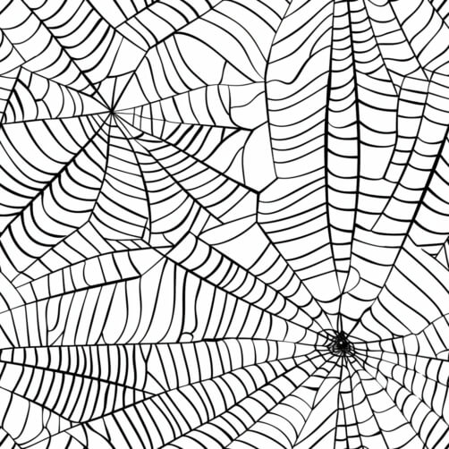 Download Black and White Spider Web Coloring Page Patterns Online ...
