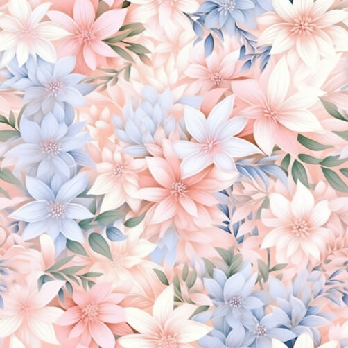 Download Seamless Floral Pattern with White and Blue Flowers Patterns ...