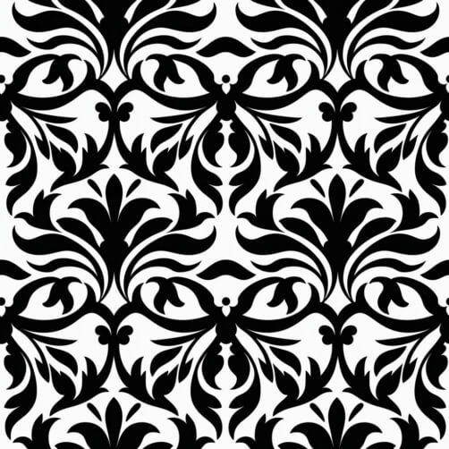 Download Black and White Seamless Floral Pattern Background Patterns ...