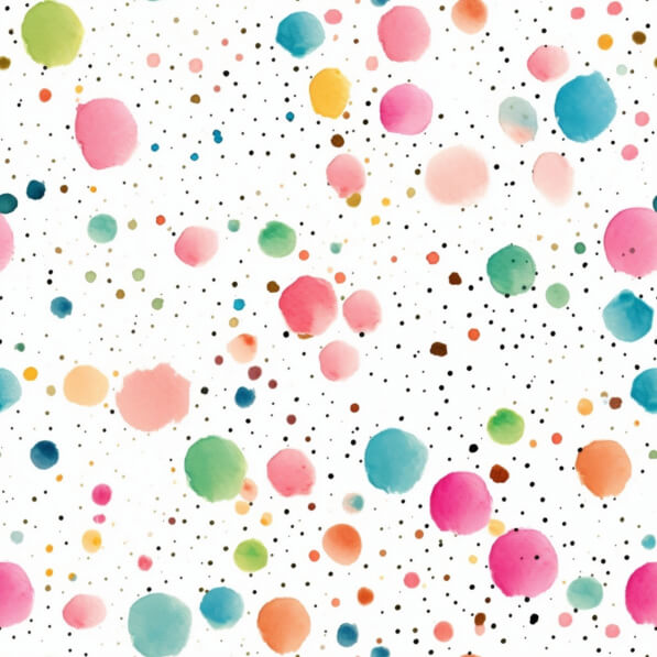Download Colorful Dots and Circles Pattern on White Background Patterns ...