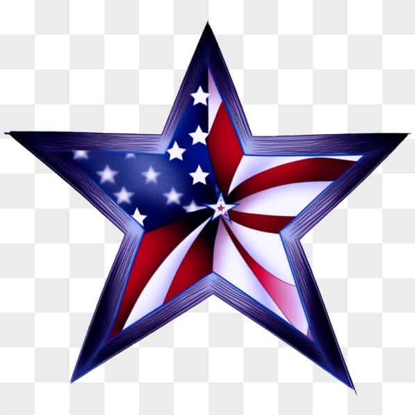 Download Patriotic Red, White, and Blue Star Decoration PNGs Online