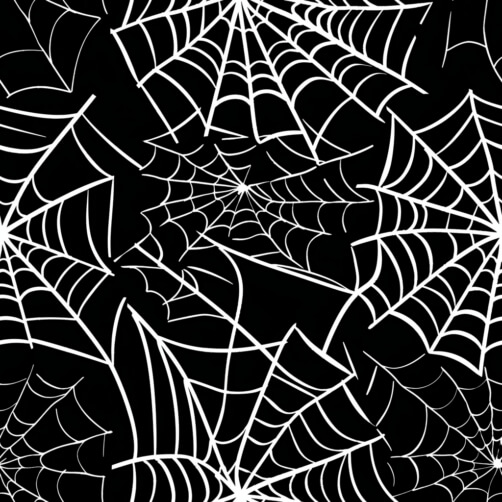 Download Spider Web Seamless Pattern on Black Background Patterns ...