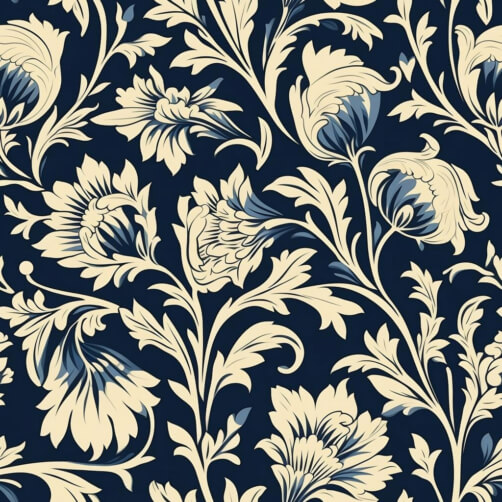 Download Black and White Seamless Floral Pattern Patterns Online ...