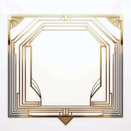 Download Art Deco Gold Frame with Abstract Design Backgrounds Online ...