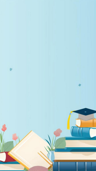 Download Stack of Books with Graduation Caps Backgrounds Online ...