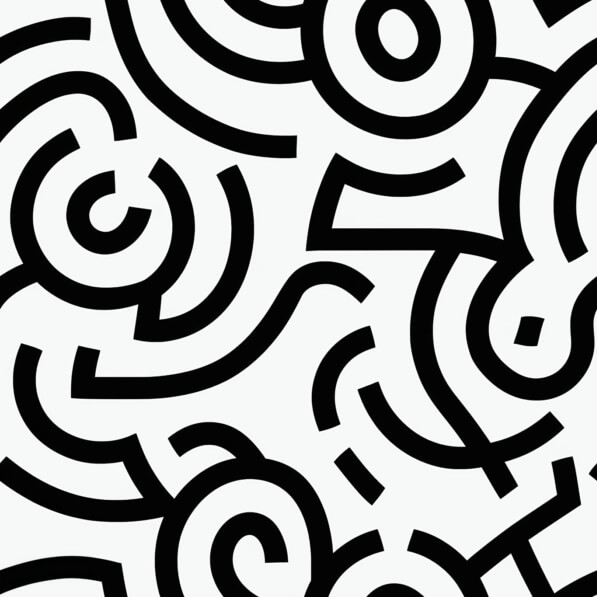 Download Abstract Black and White Pattern with Swirls and Circles ...