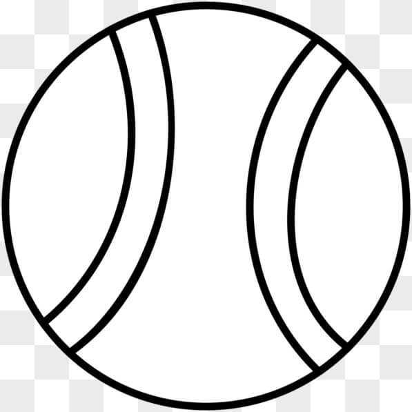 Download Black and White Tennis Ball Image PNGs Online - Creative Fabrica