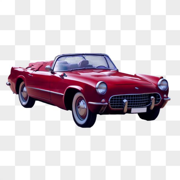 Download Red Convertible Sports Car on Black Background PNGs Online ...
