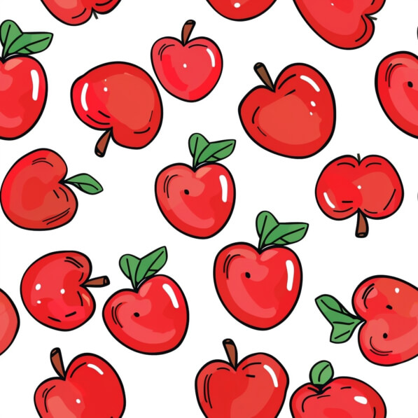 Apple Shape Pattern Download Colorful Apple Pattern Patterns Online - Creative Fabrica