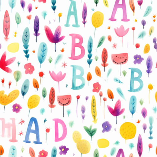 Download Colorful Alphabet Letters Seamless Pattern Patterns Online ...