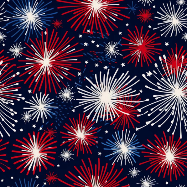 Red Firework Pattern Download Red, White, and Blue Fireworks Seamless Pattern Patterns ...