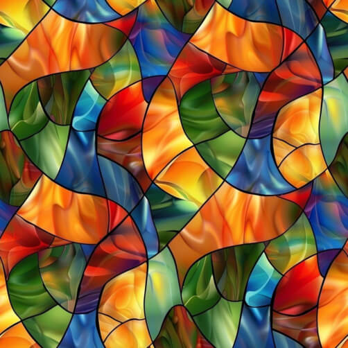 Download Colorful Stained Glass Windows Seamless Pattern Patterns ...