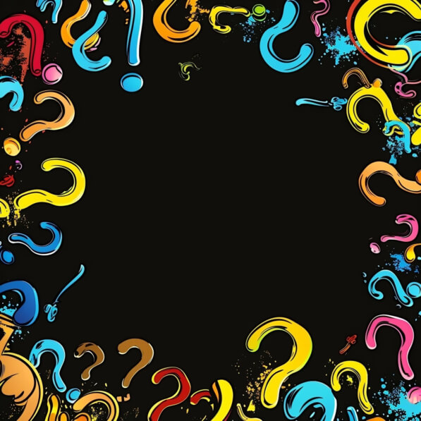 Baixe Moldura de Ponto de Interrogação Colorida Backgrounds - Creative ...