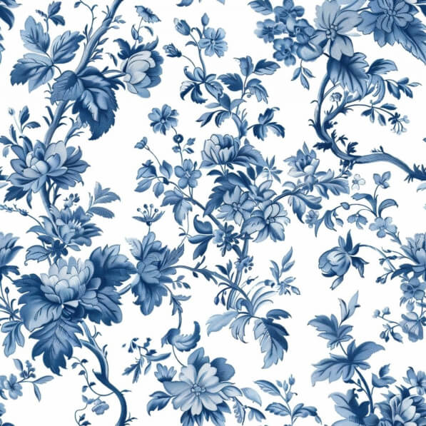 Download Blue and White Floral Pattern in Interior Design Patterns ...