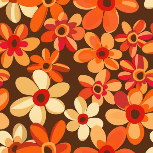 60s Flower Patterns - Download Seamless 60s Flower Patterns for Free ...