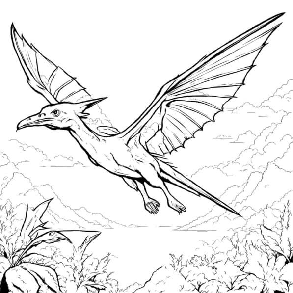Download Bird Flying in the Sky Coloring Page Coloring pages Online ...
