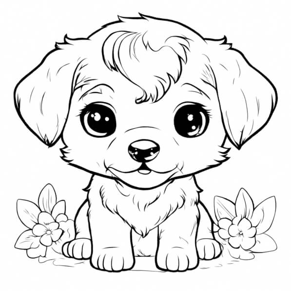 Download Adorable Puppy Coloring - 2hFf0eK6kyshfzmqMBwIvZxq6b9 Desktop 