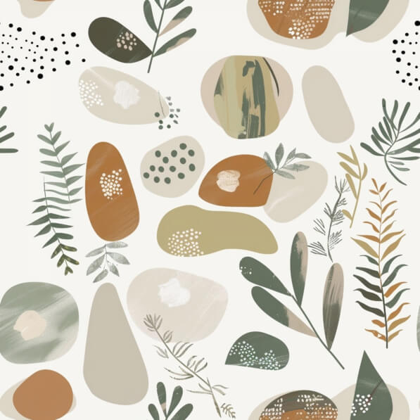 Download Abstract Seamless Pattern with Shapes and Polka Dots Patterns ...
