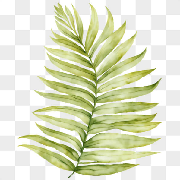 Download Green Palm Leaf Decoration PNGs Online - Creative Fabrica