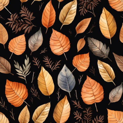 Download Autumn Leaves Seamless Pattern Patterns Online - Creative Fabrica