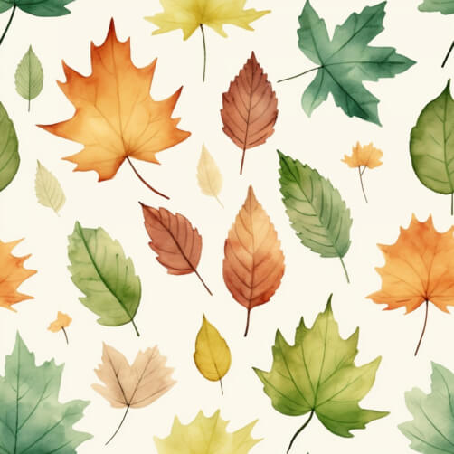 Download Autumn Leaves Seamless Pattern Patterns Online - Creative Fabrica