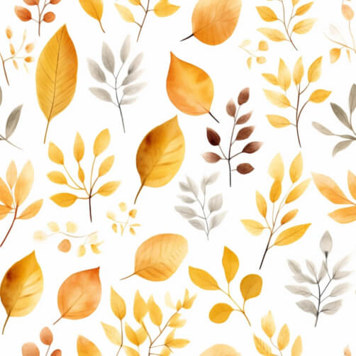 Download Autumn Leaves Seamless Pattern Patterns Online - Creative Fabrica