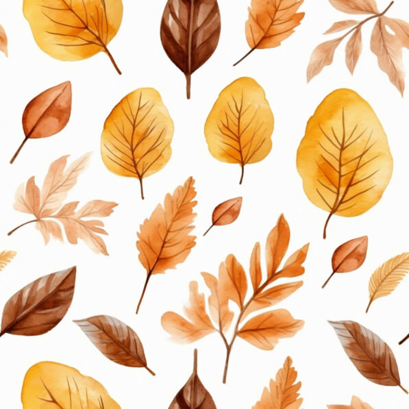 Download Seamless Autumn Leaves Pattern Patterns Online - Creative Fabrica