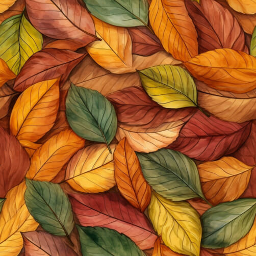 Download Autumn Leaves Seamless Pattern Patterns Online - Creative Fabrica