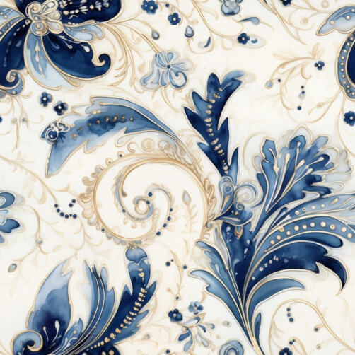 Download Abstract Blue and White Floral Design Patterns Online ...