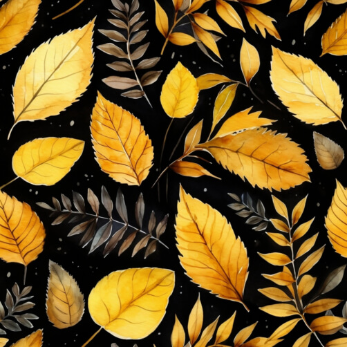 Download Autumn Leaves Seamless Pattern Patterns Online - Creative Fabrica