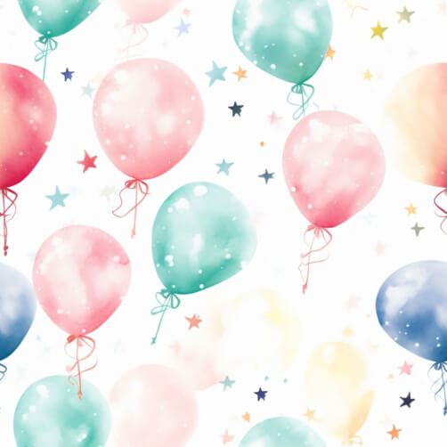 Download Colorful Balloons and Stars Seamless Pattern Patterns Online ...