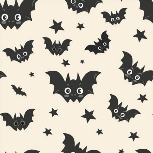 Download Seamless Pattern of Black and White Bat Wings Patterns Online ...