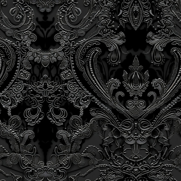 Download Black Background with Ornate Floral Pattern Patterns Online ...