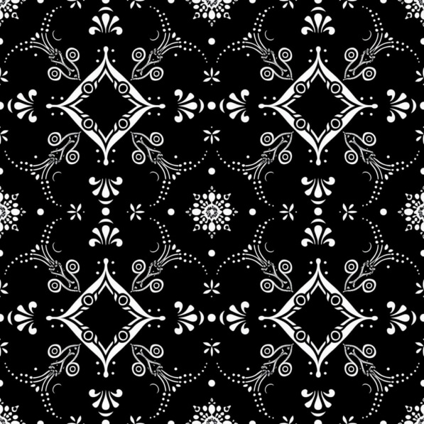 Download Black and White Seamless Floral Pattern Patterns Online ...