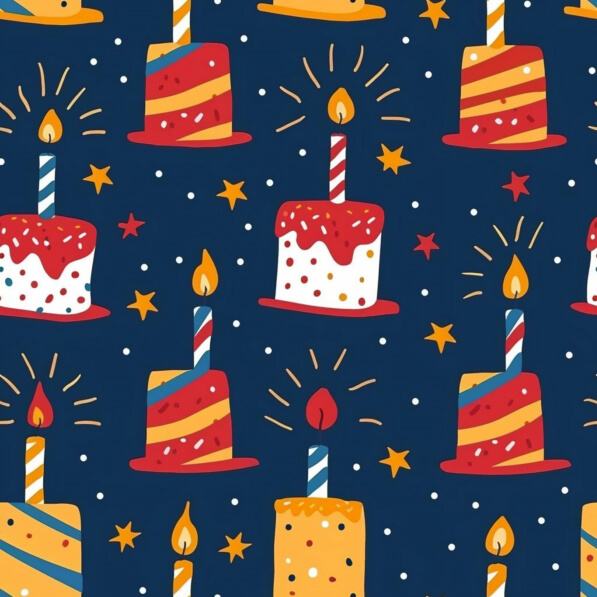 Download Colorful Birthday Cake Pattern Patterns Online - Creative Fabrica