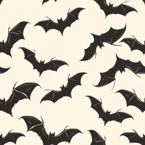Download Seamless Black and White Bat Pattern Patterns Online ...
