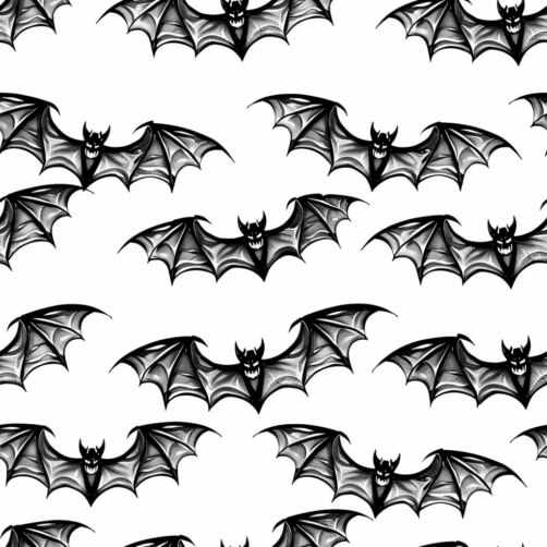 Download Seamless Black and White Bat Pattern Patterns Online ...