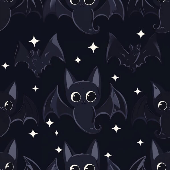 Download Seamless Pattern of Black Bats and Stars Patterns Online ...